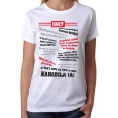 060 Tričko ženy 1967 TO BYL TVŮJ ROK bílé