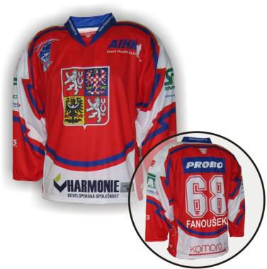 006 dres in-line hokej CZECH červený