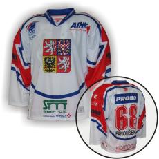 005 dres in-line hokej CZECH bílý