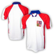 102 Treninkový dres CZECH fotbal LD bílý   M