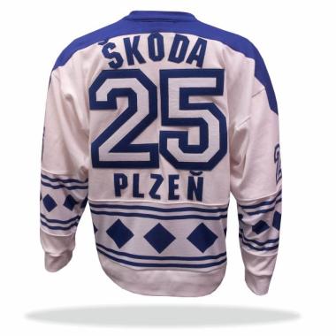 025 Retro dres ŠKODA PLZEŇ 76 bílý