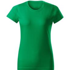 016 Tričko BASIC dámské středně zelená