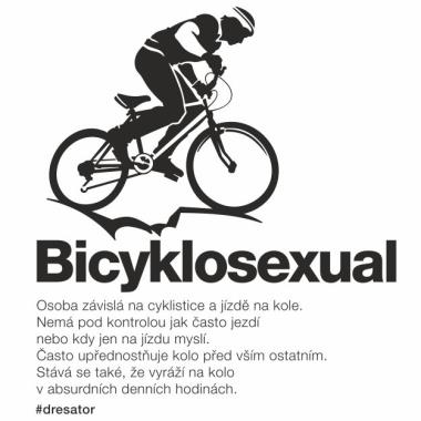 020 Tričko BA cyklo BYCYKLOSEXUAL limet      